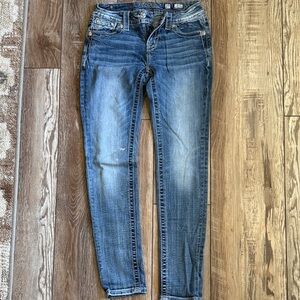 Miss Me Blue Skinny Jeans